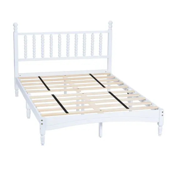 Solid Rubberwood Bed My Store