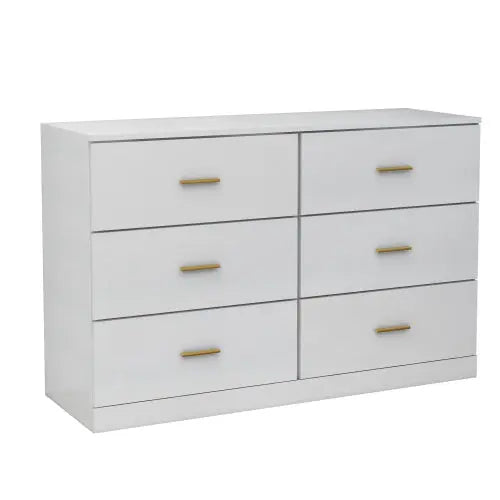 Modern White 6-drawer Dresser My Store