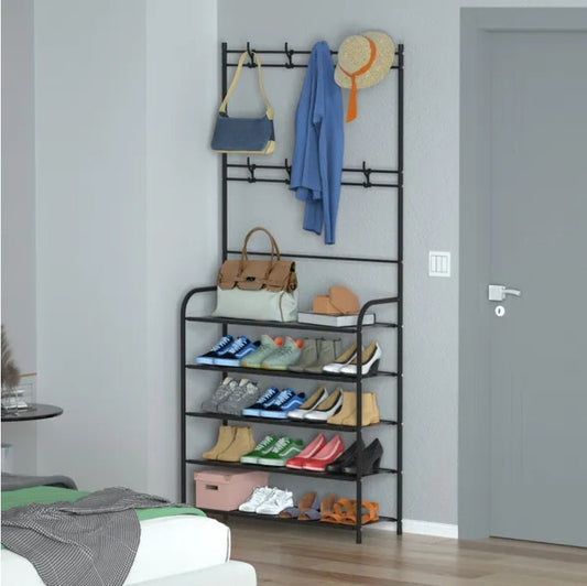 Entryway Coat Hat Rack Shoe Storage Inkedjoy