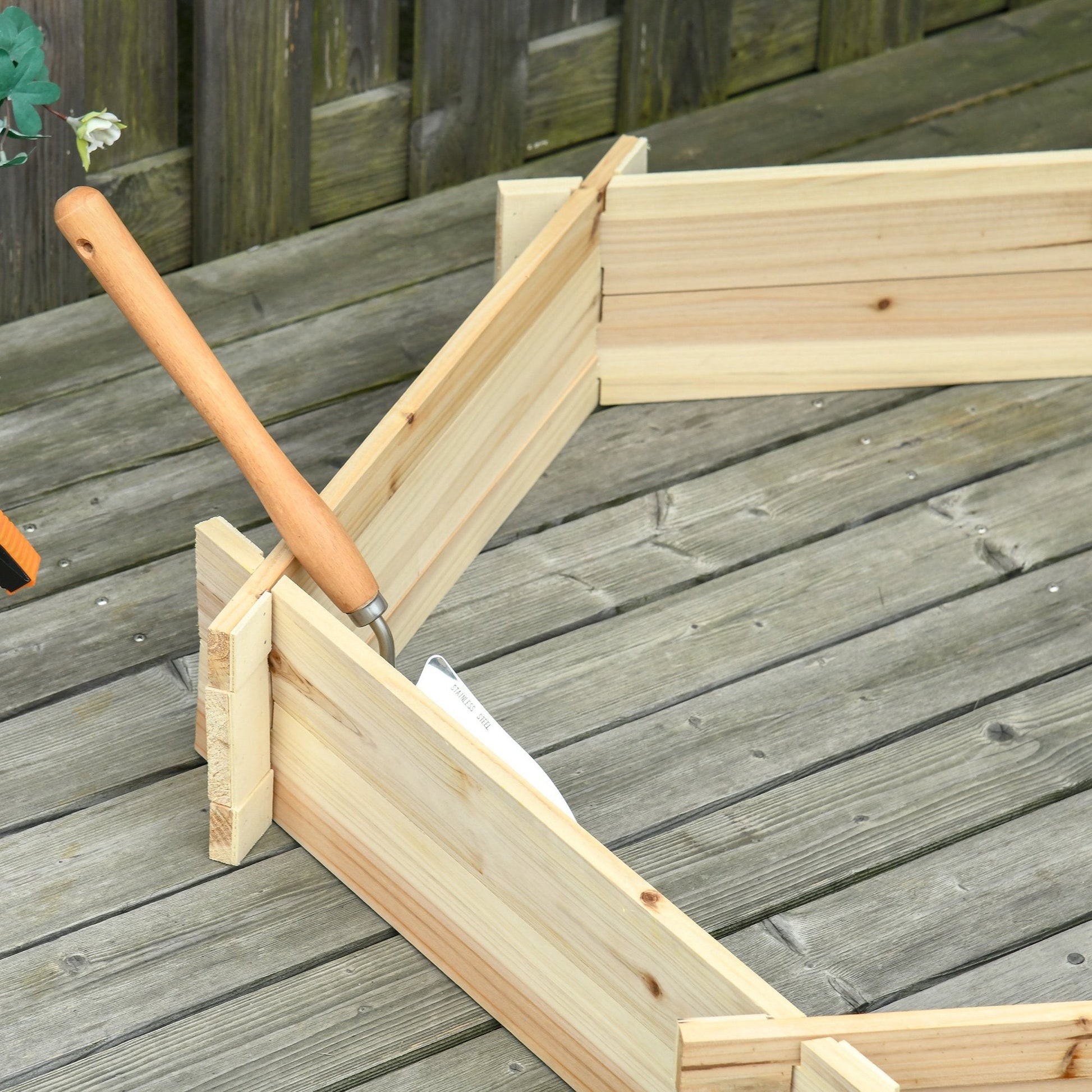 Screwless Raised Garden Bed, Hexagon Planter Box Inkedjoy