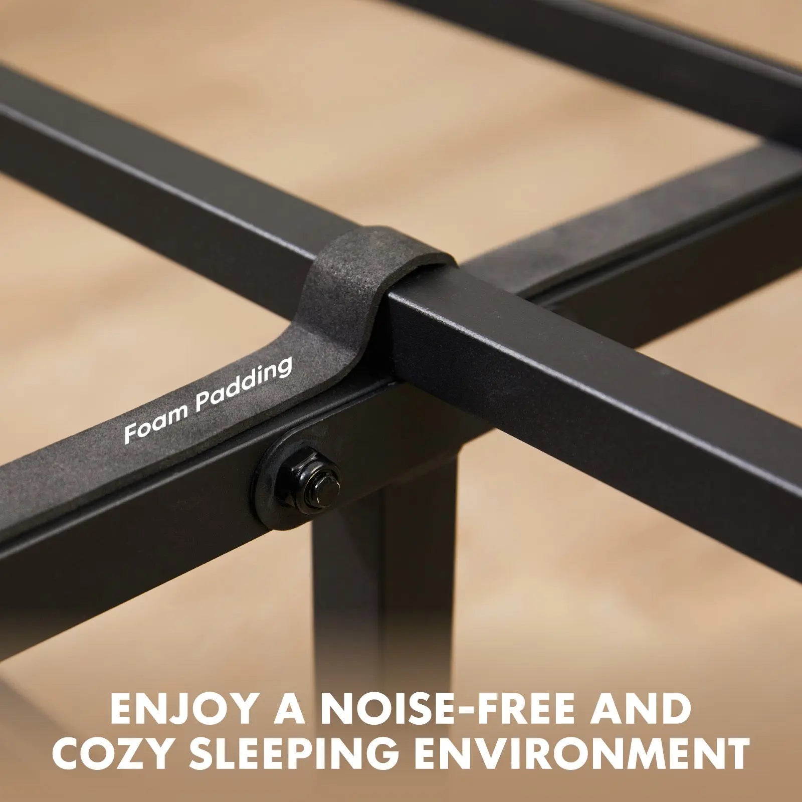 Metal Platform Bed Frame - Mattress Foundation With Headboard And Footboard My Store