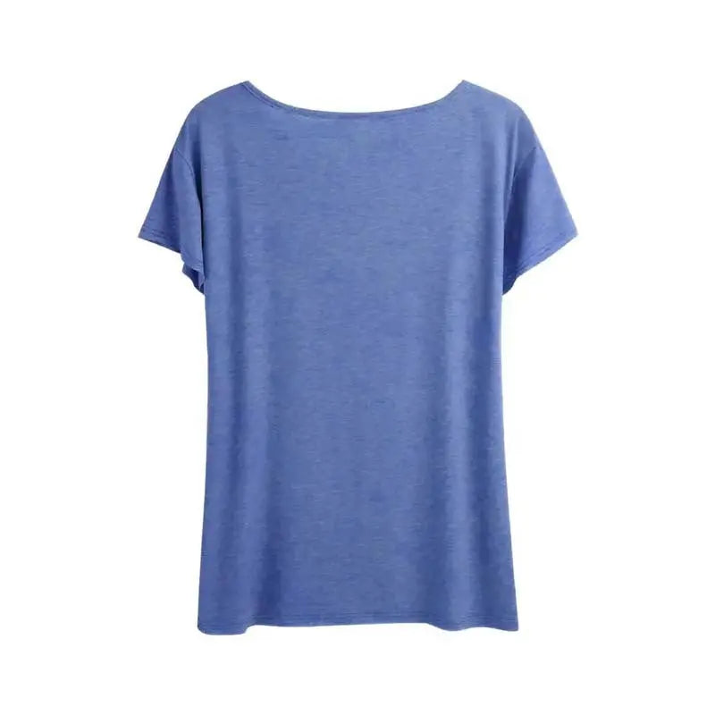 Women's Text Print Short Sleeve Tee - Minimalist Round Neck Summer Casual Top My Store