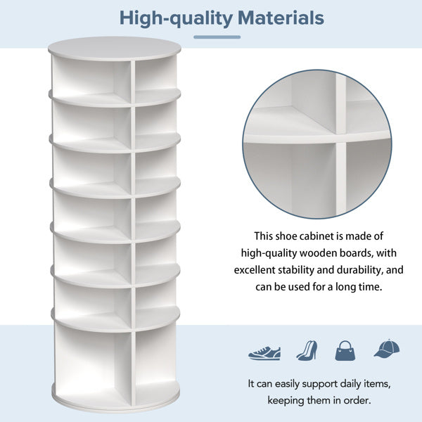 7-story Rotating Shoe Rack Inkedjoy
