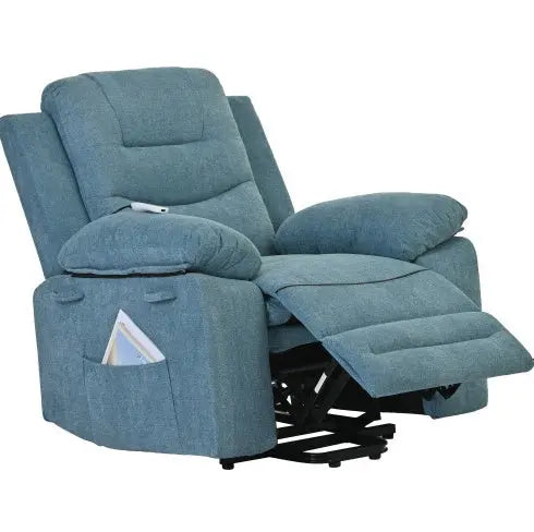 Massage Recliner And Heating Function And Side Pocket My Store