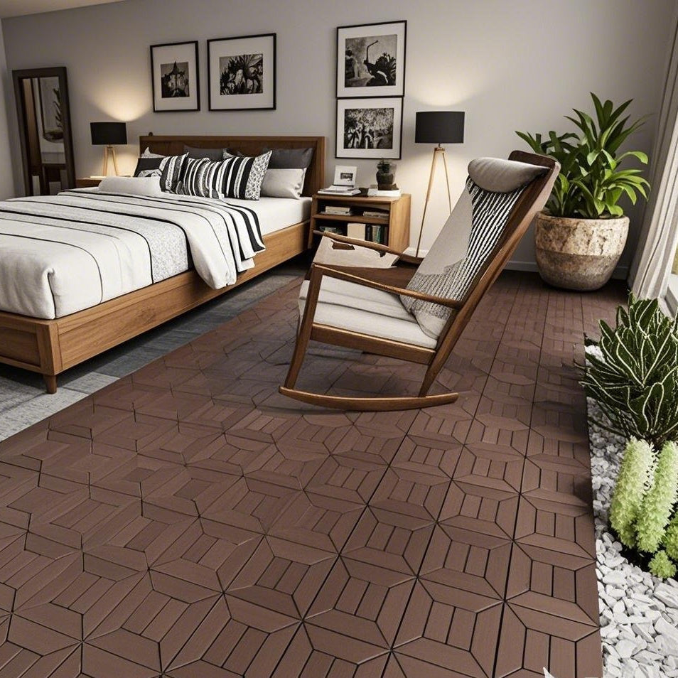 Waterproof, Wear-resistant, DIY Assembly, Garden, Courtyard, Balcony,plastic Flooring Inkedjoy