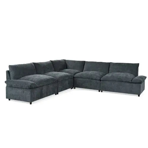 Deep Gray Sectional My Store