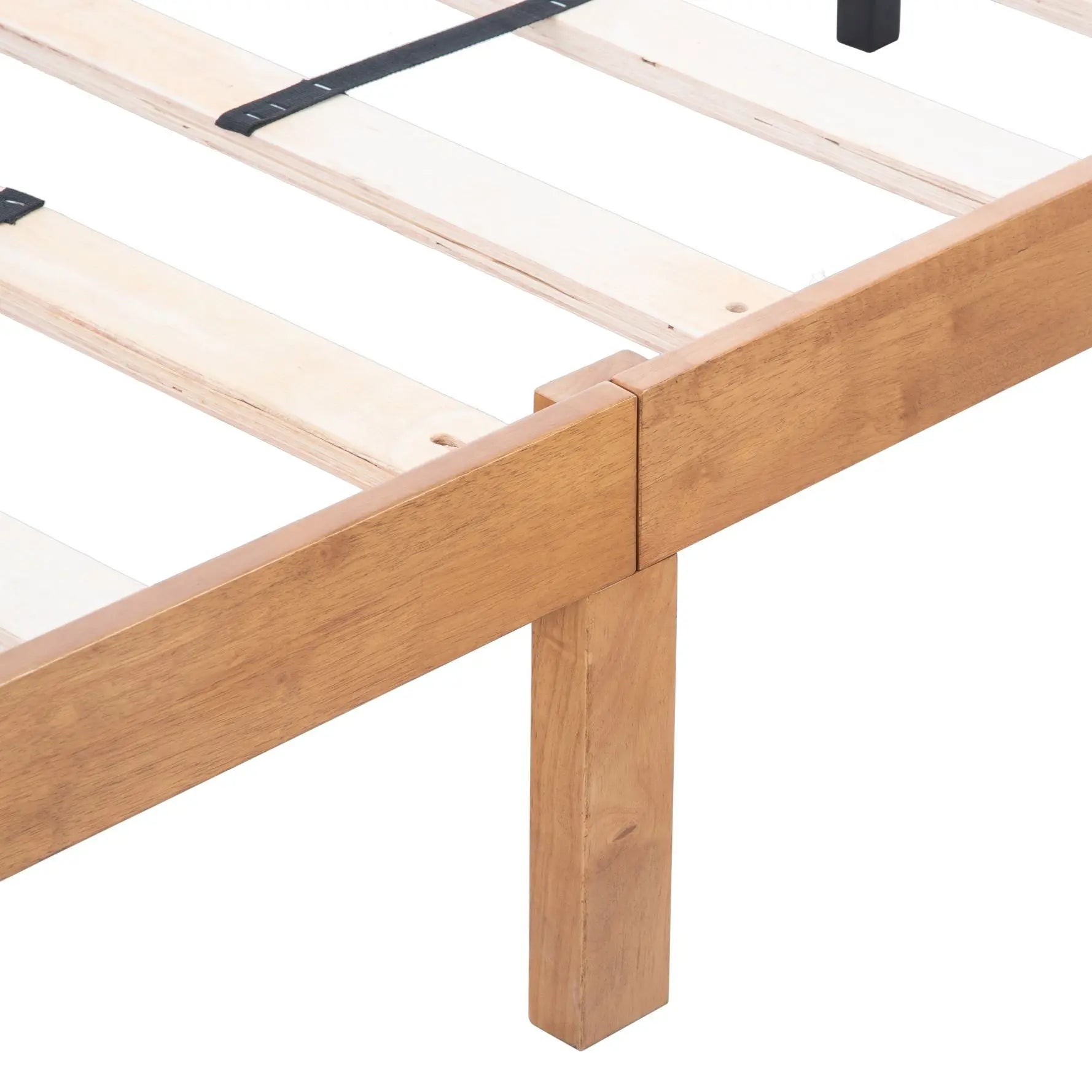 Large Wooden Platform Bed Frame, No Spring Box Required, Solid Wood Batten Support, Easy To Assemble My Store