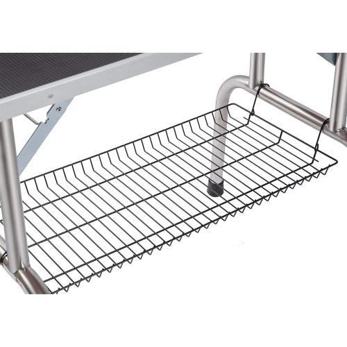Professional Dog Pet Grooming Table Large Adjustable Heavy Duty Portable With Armrests And Lasso & Grid Tray Inkedjoy