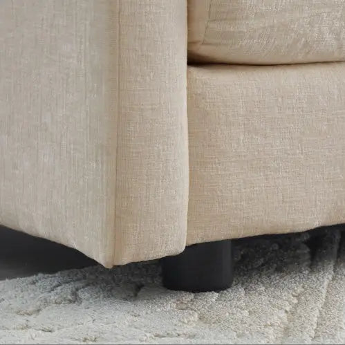 Mid-Century Modern Couch 3-Seater Sofa With 2 Armrest Pillows And 3 Toss Pillows My Store