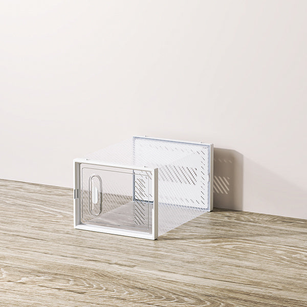 White Medium Size 12PCS Shoe Box Plastic Mesh Inkedjoy