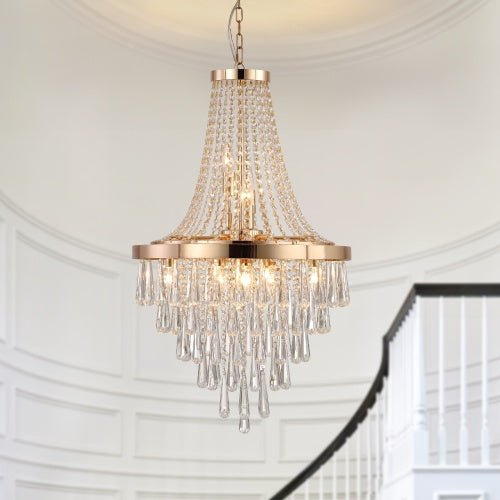 Golden Crystal Chandelier Inkedjoy