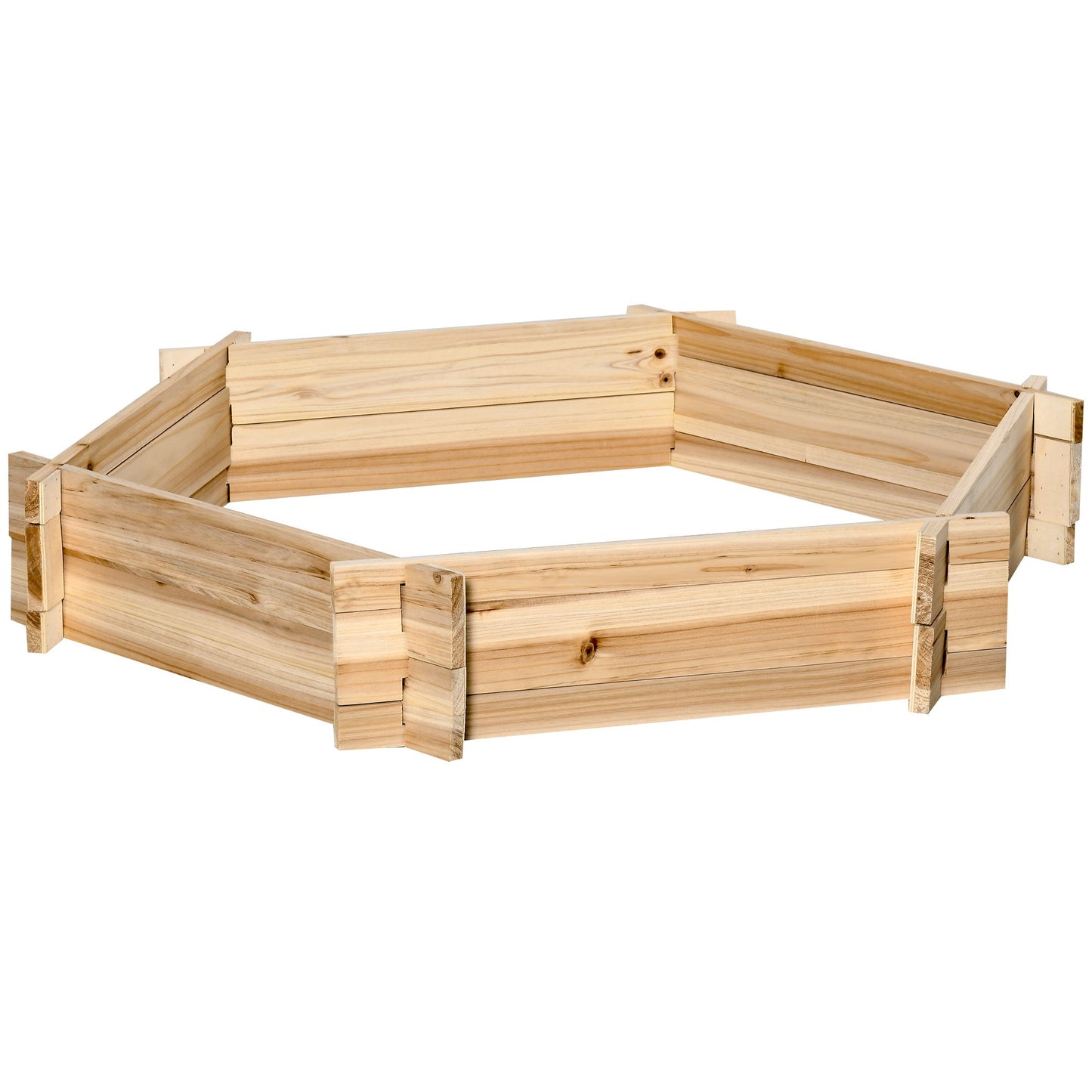 Screwless Raised Garden Bed, Hexagon Planter Box Inkedjoy