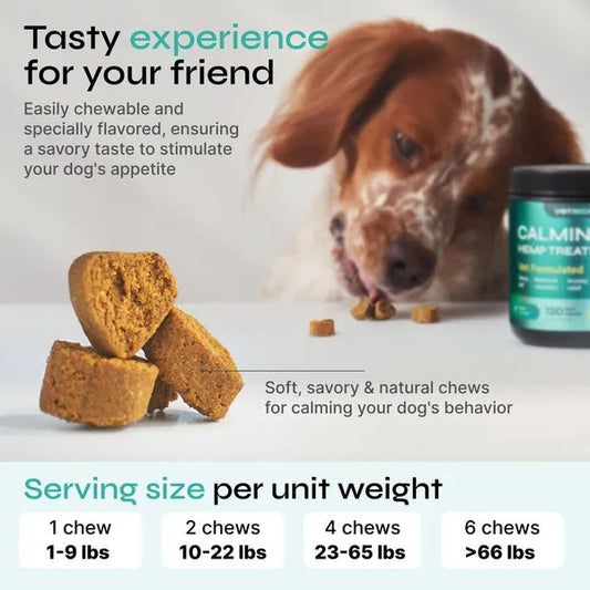 Hemp Calming Chews For Dog Anxiety Relief Duck Favor My Store