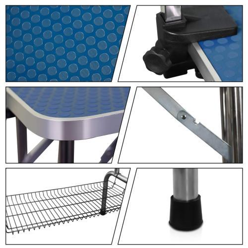Folding Dog Pet Grooming Table Heavy Duty Stainless Steel Inkedjoy