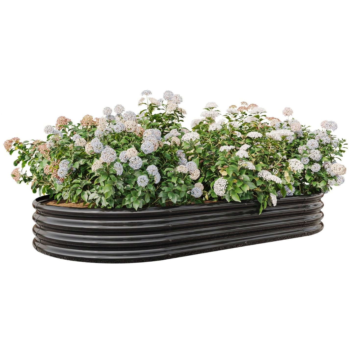 Oval Metal Elevated Garden Bed My Store