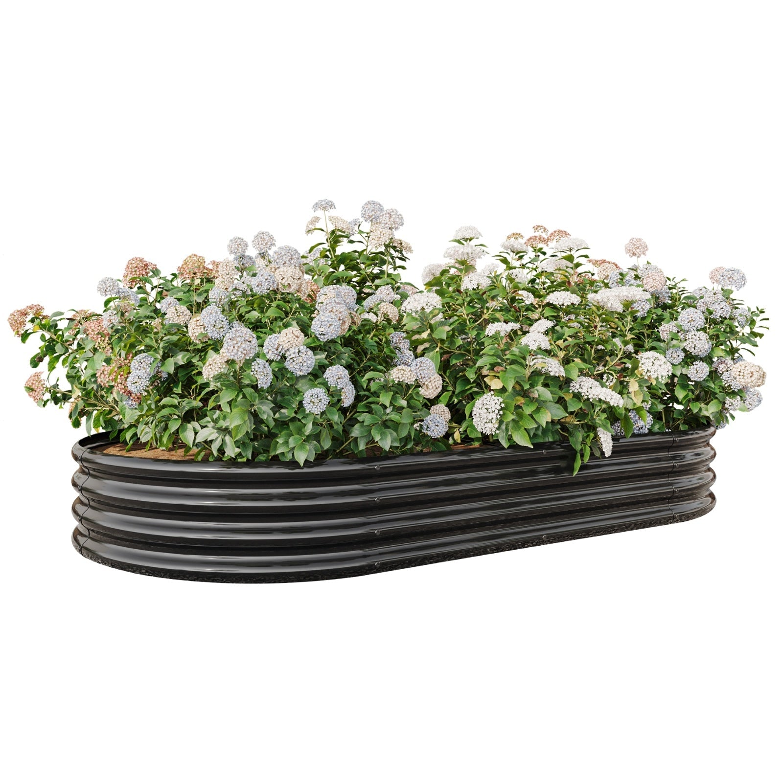 Oval Metal Elevated Garden Bed My Store