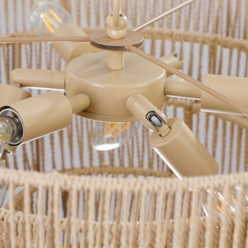 Bohemian Woven Chandelier Inkedjoy