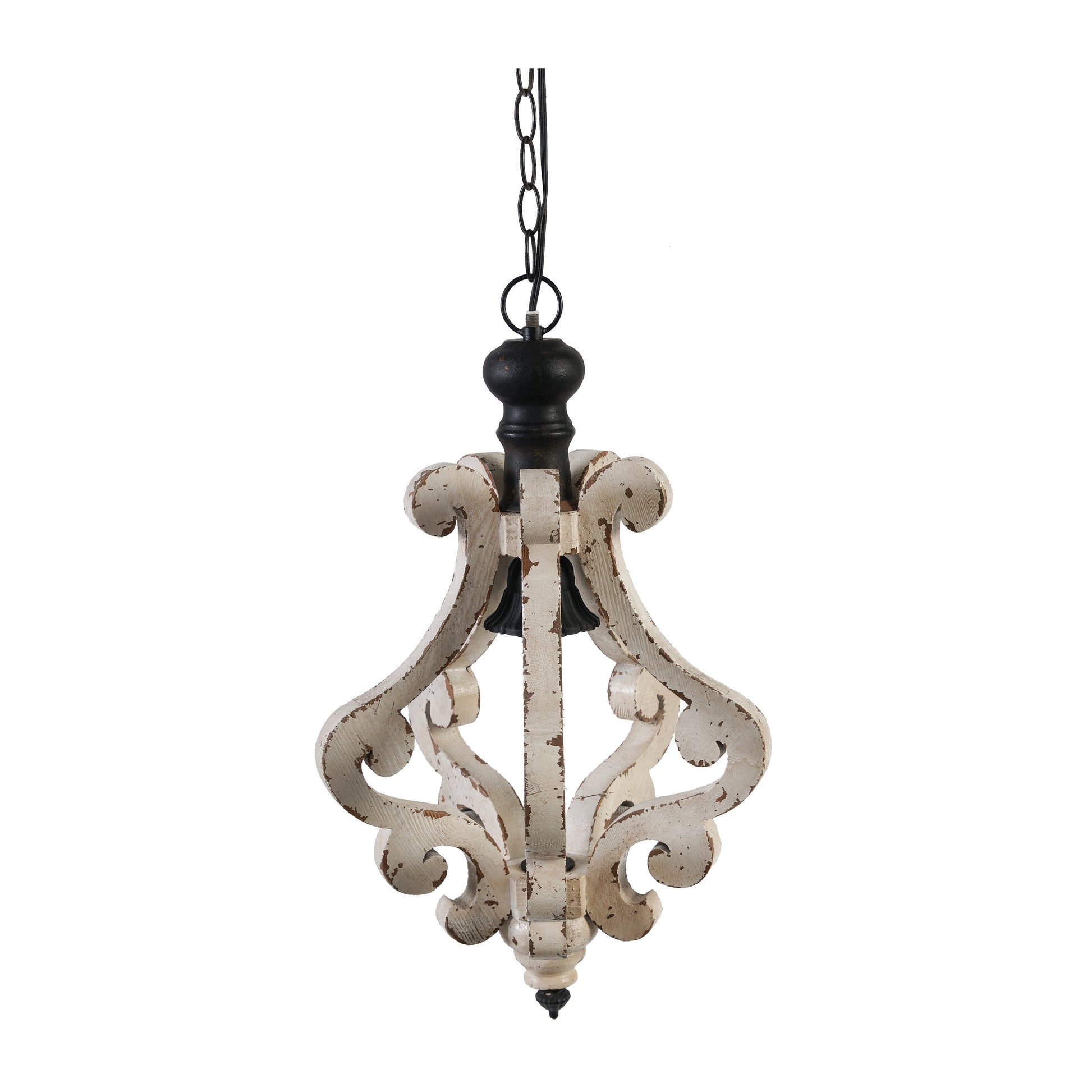 Farmhouse Chandelier, Dilapidated White Chandelier French Country Wood My Store