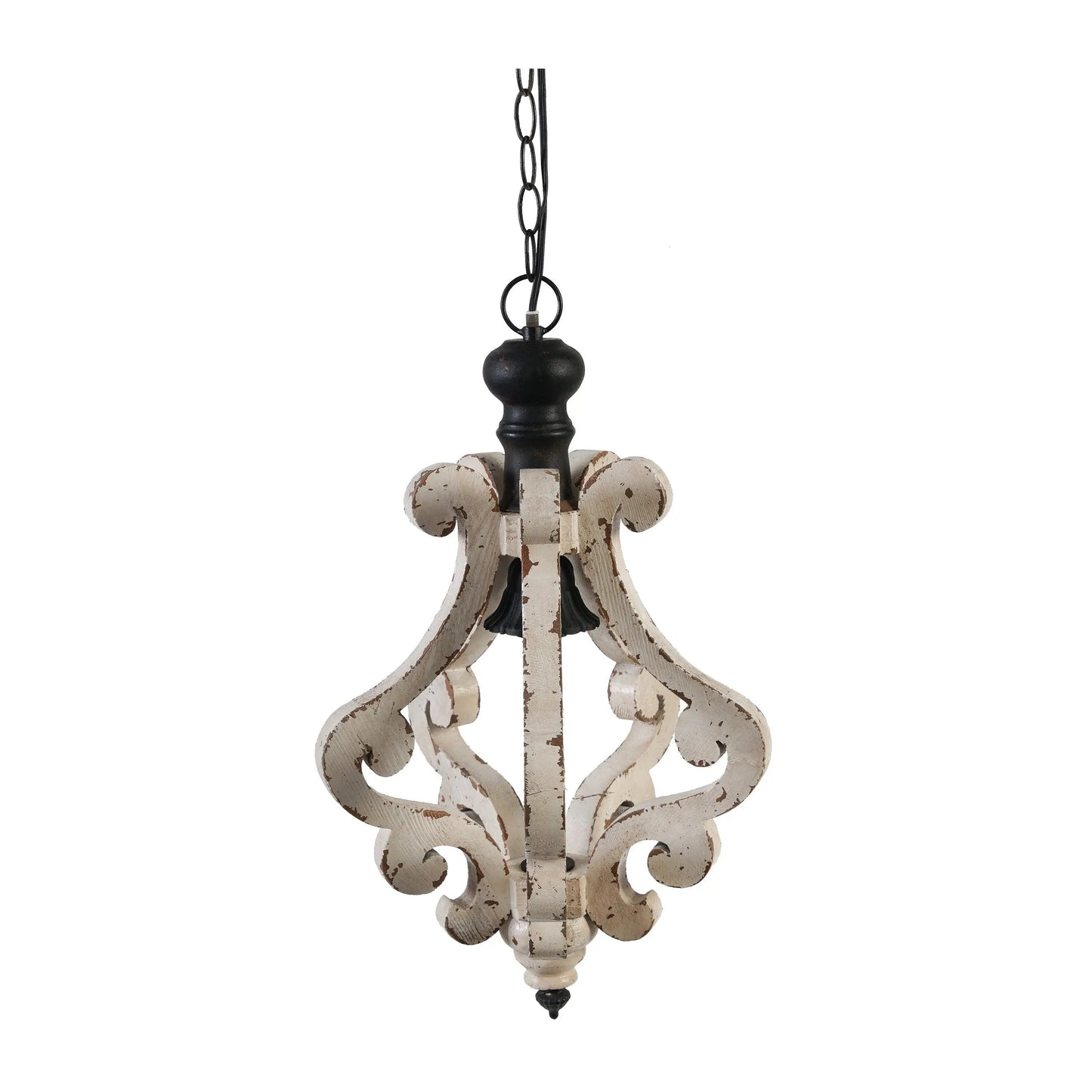Farmhouse Chandelier, Dilapidated White Chandelier French Country Wood My Store