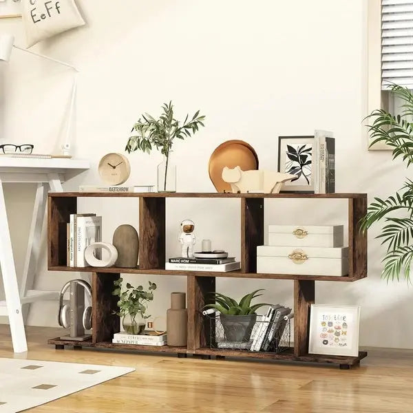 Transform Your Space With These Stylish 2-Tier Wooden Bookcases My Store