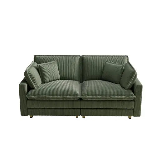 Deep Seat, 4 Pillow, Modern Sofa My Store