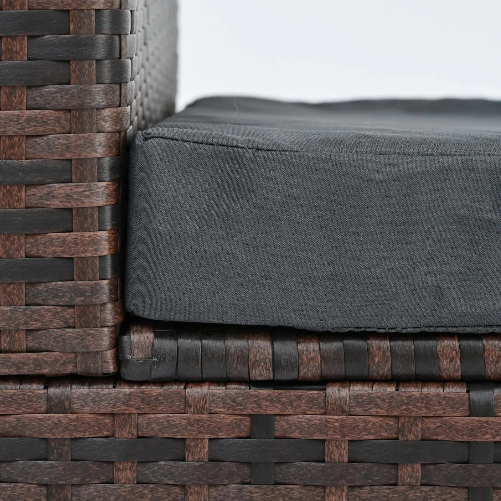 Patio Furniture, Outdoor Furniture, Seasonal PE Wicker Furniture, 5 Set Wicker Furniture With Temper My Store