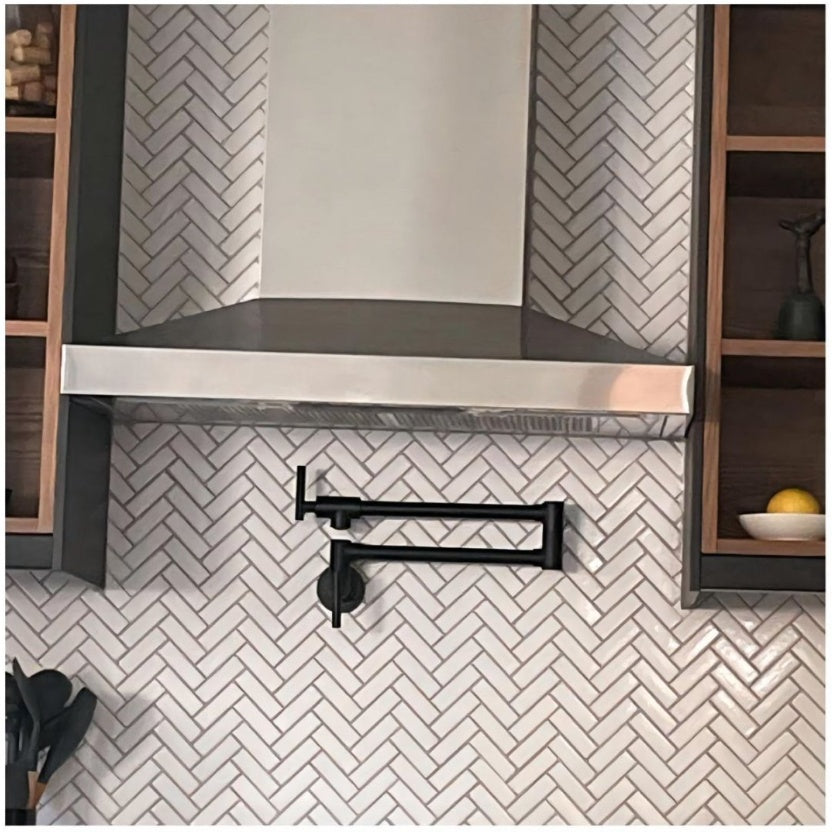 Pot Filler Faucet Wall Mount- Matte Black My Store