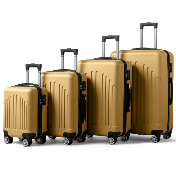 Vertical Striped Four In One Suitcase Inkedjoy