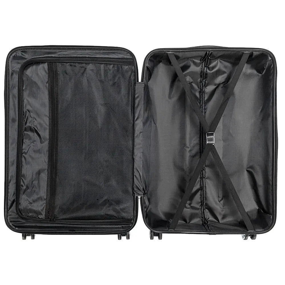 Three In One ABS Suitcase 20 Inches 24 Inches 28 Inches Blue Inkedjoy