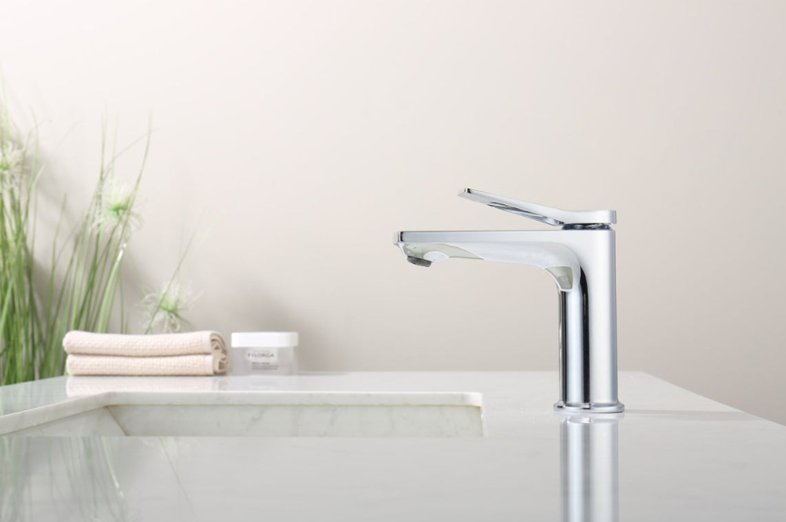 Chrome Single Hole Bathroom Faucet My Store