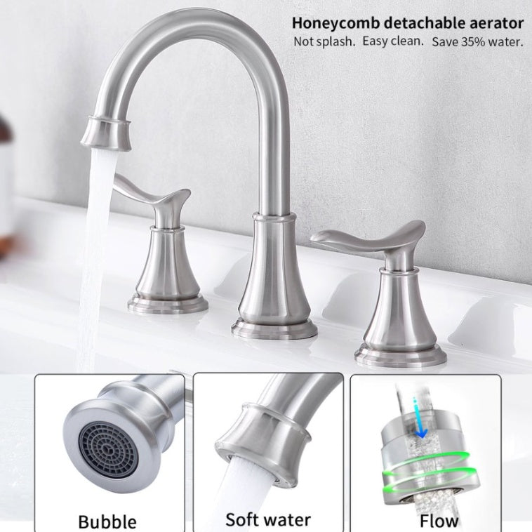 2-Handle 8 Inch Widespread Bathroom Sink Faucet My Store