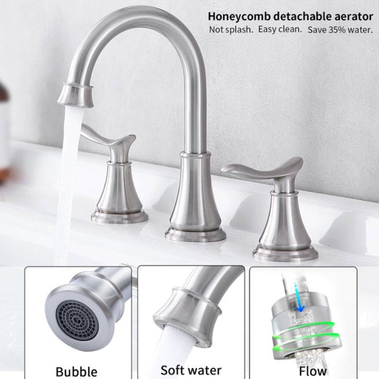 2-Handle 8 Inch Widespread Bathroom Sink Faucet My Store