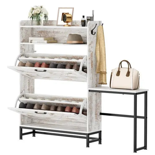 Shoe Cabinet Rack- White My Store
