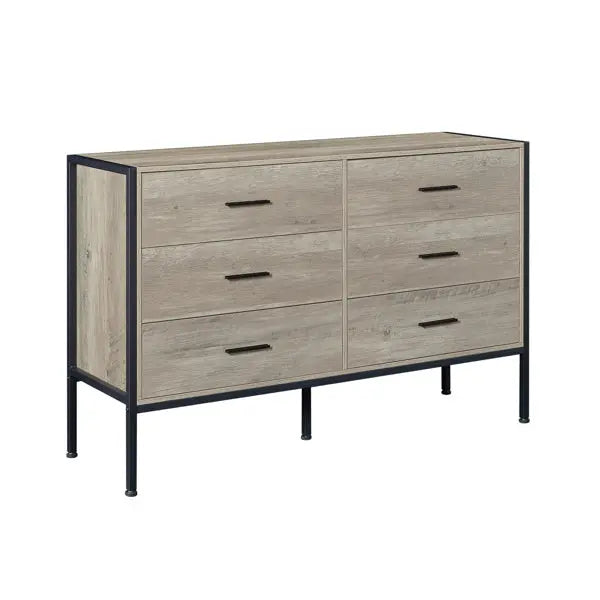 Wooden Dresser With 6 Drawers My Store