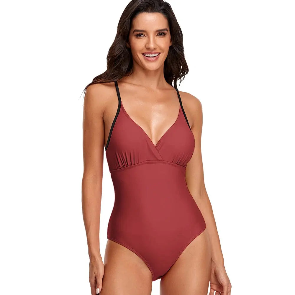 Sexy Female Sling One Piece Swimsuit Inkedjoy