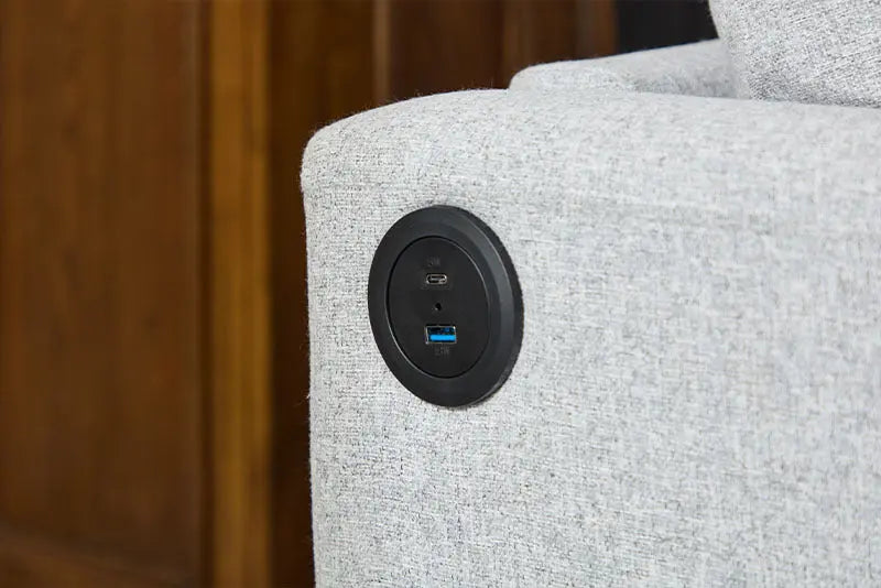 Fabric 3 Seater Couch With 2 USB My Store