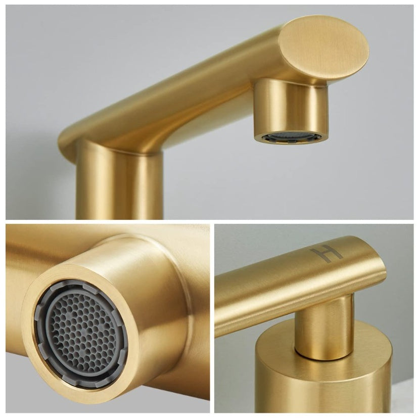 Brushed Gold Bathroom Faucet My Store