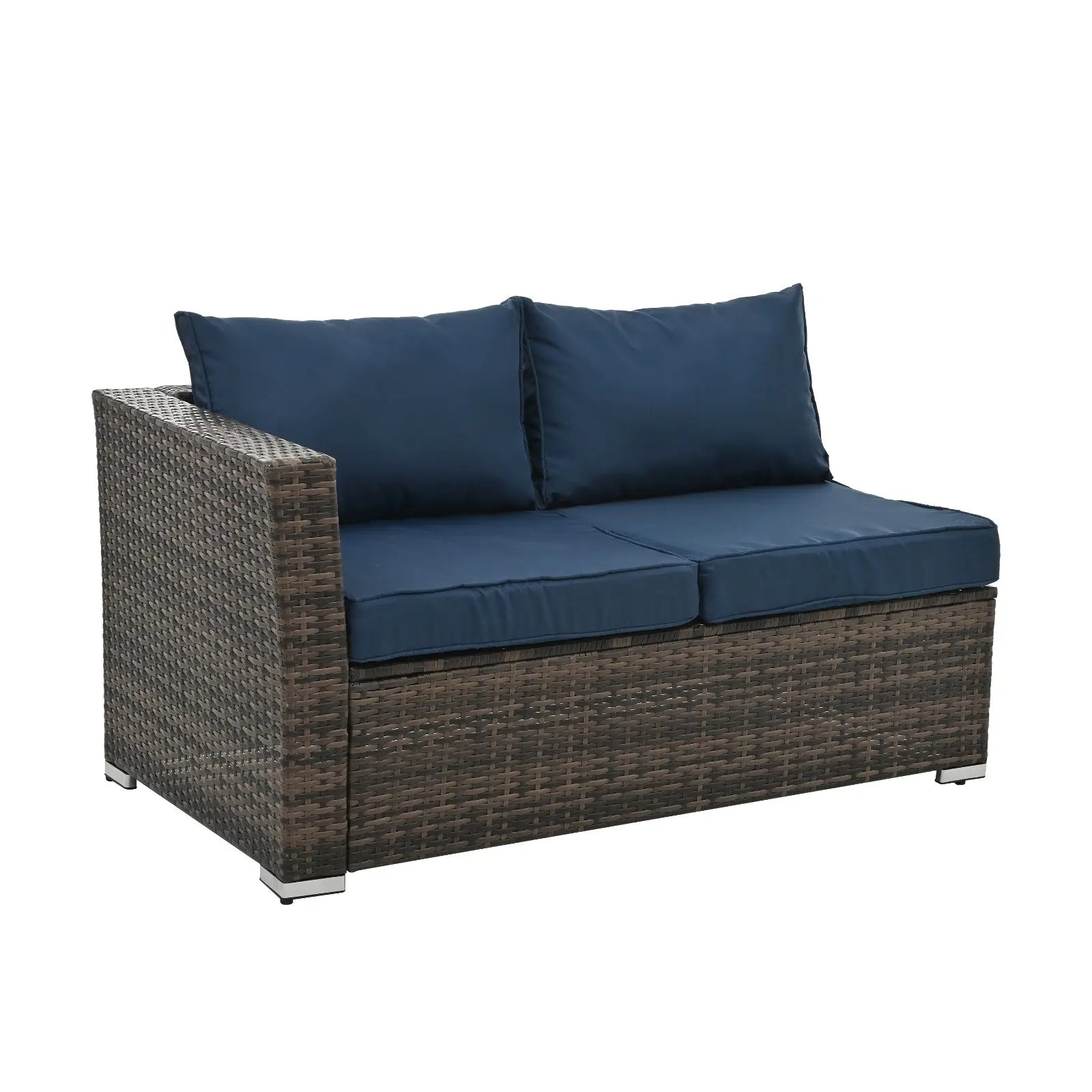 Patio Furniture, Outdoor Furniture, Seasonal PE Wicker Furniture, 4 Set Wicker Furniture With Temper My Store