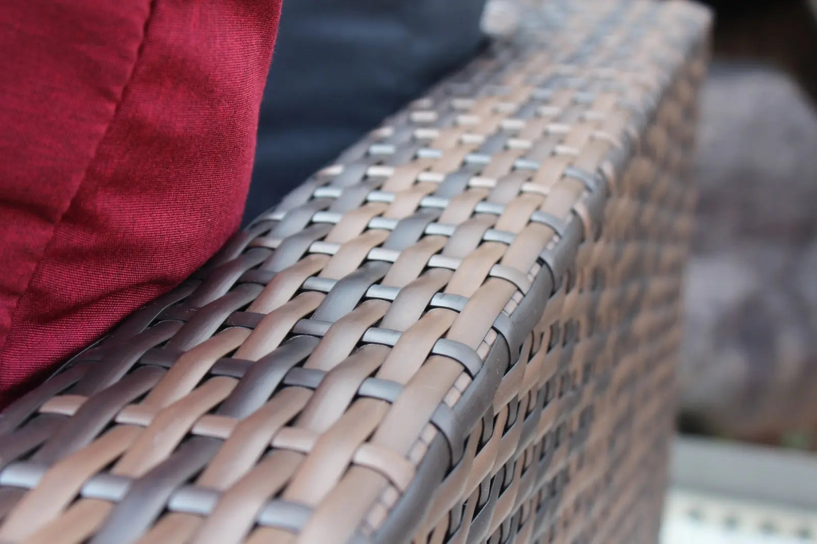 5 Pieces Outdoor Patio Garden Brown Wicker Sectional Conversation Sofa Set With Black My Store