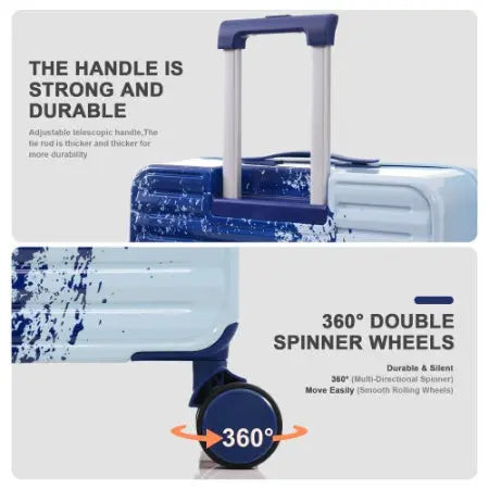 Luggage 3Piece Sets, 20  24 With Front Pocket My Store