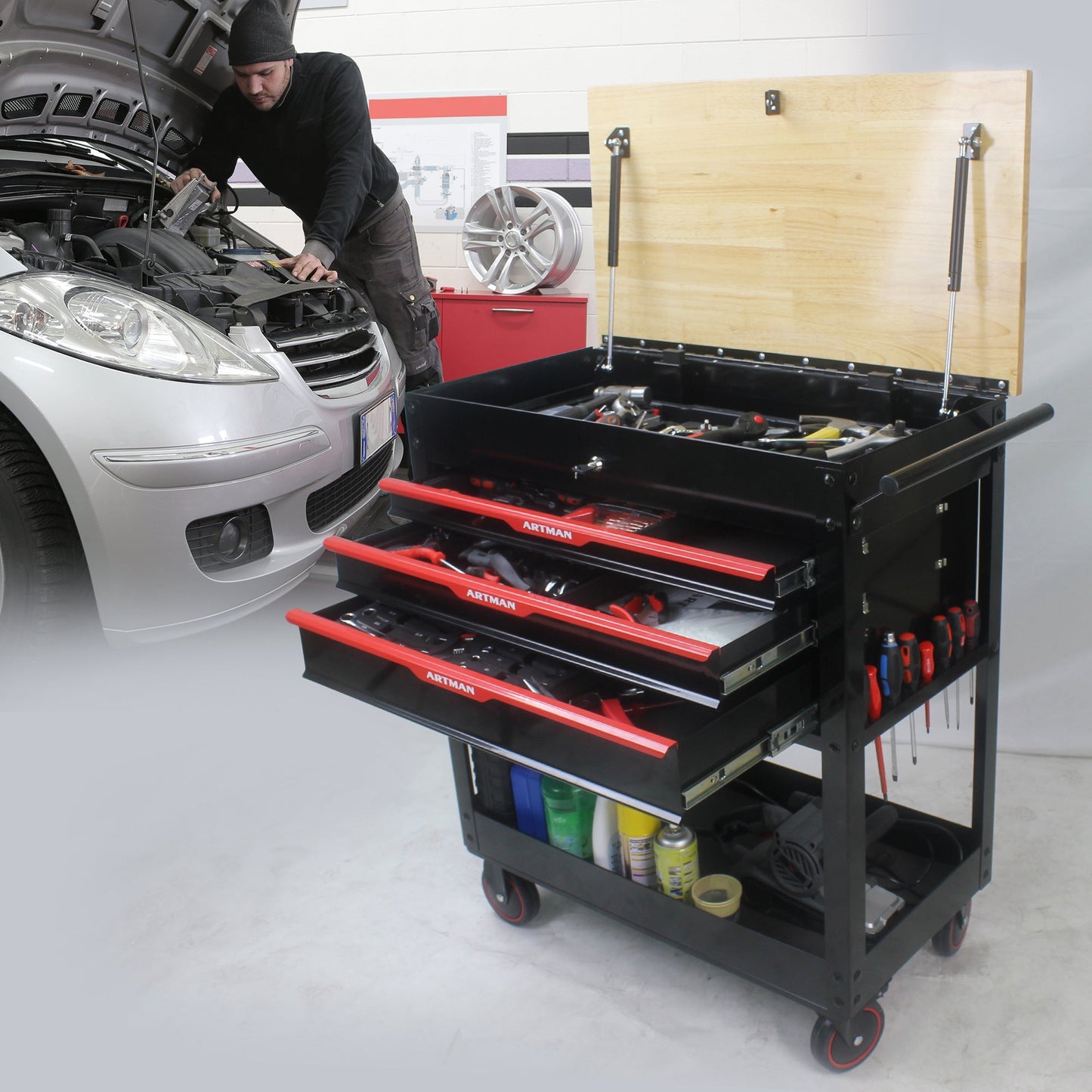 Metal Multi-tool Cart My Store