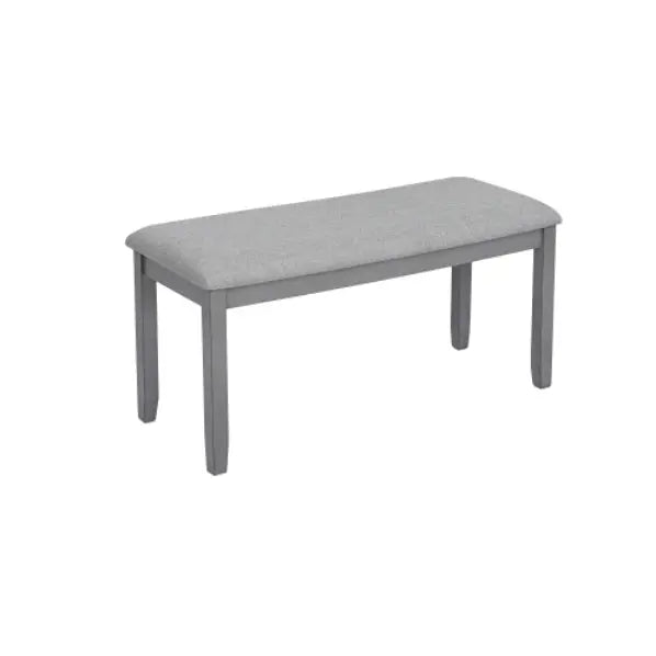 6 Piece Kitchen Dining Set, Rectangular Wooden Dining Table With 4 Upholstered Chairs And A Bench My Store