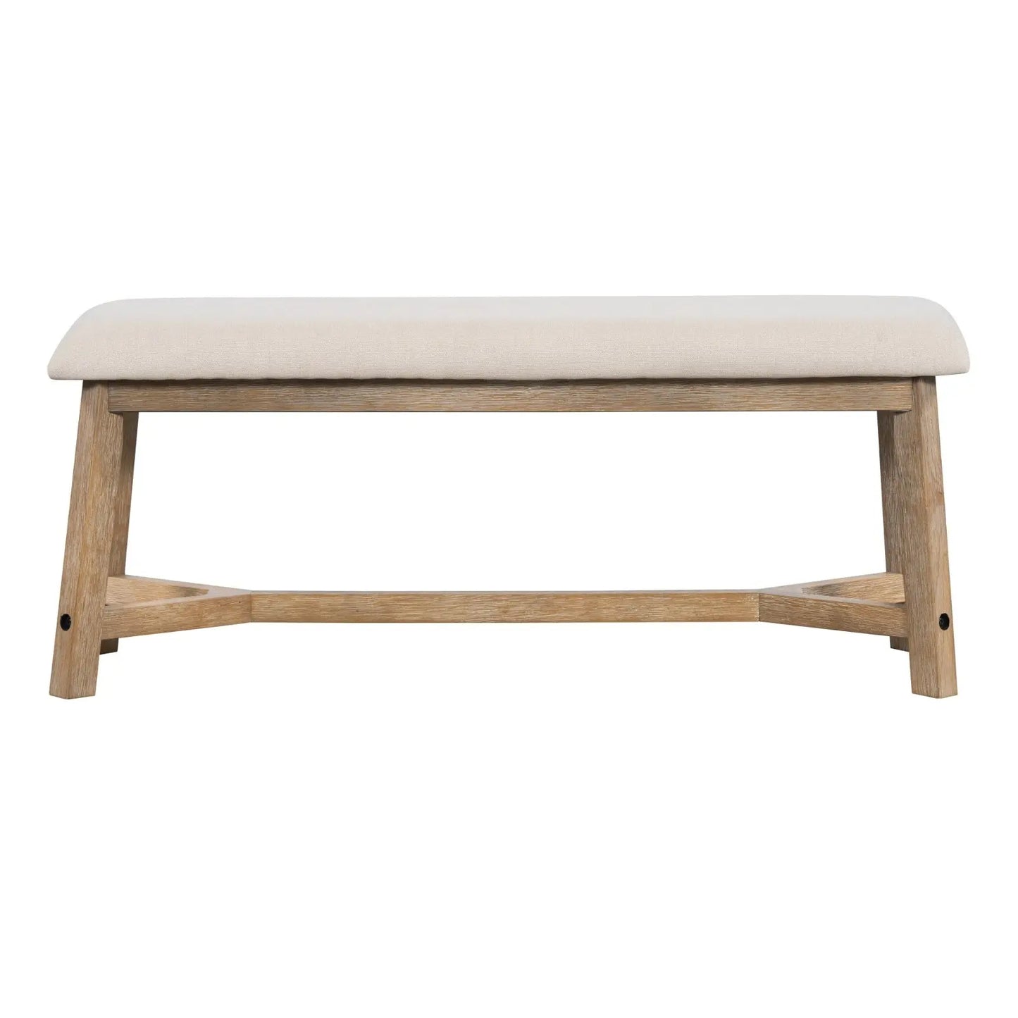 6-piece Retro Farmhouse Style Dining Set, Rectangular Table And 4 Upholstered Chairs My Store