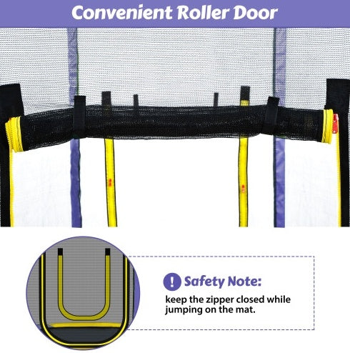 7FT Trampoline For Kids With Safety Enclosure Net, Slide And Ladder My Store