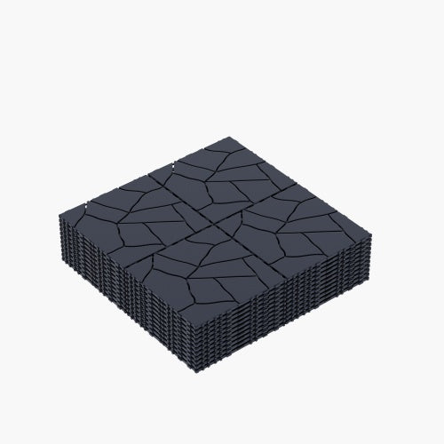 Waterproof, Wear-resistant, DIY Assembly, Garden, Courtyard, Balcony,plastic Flooring Inkedjoy