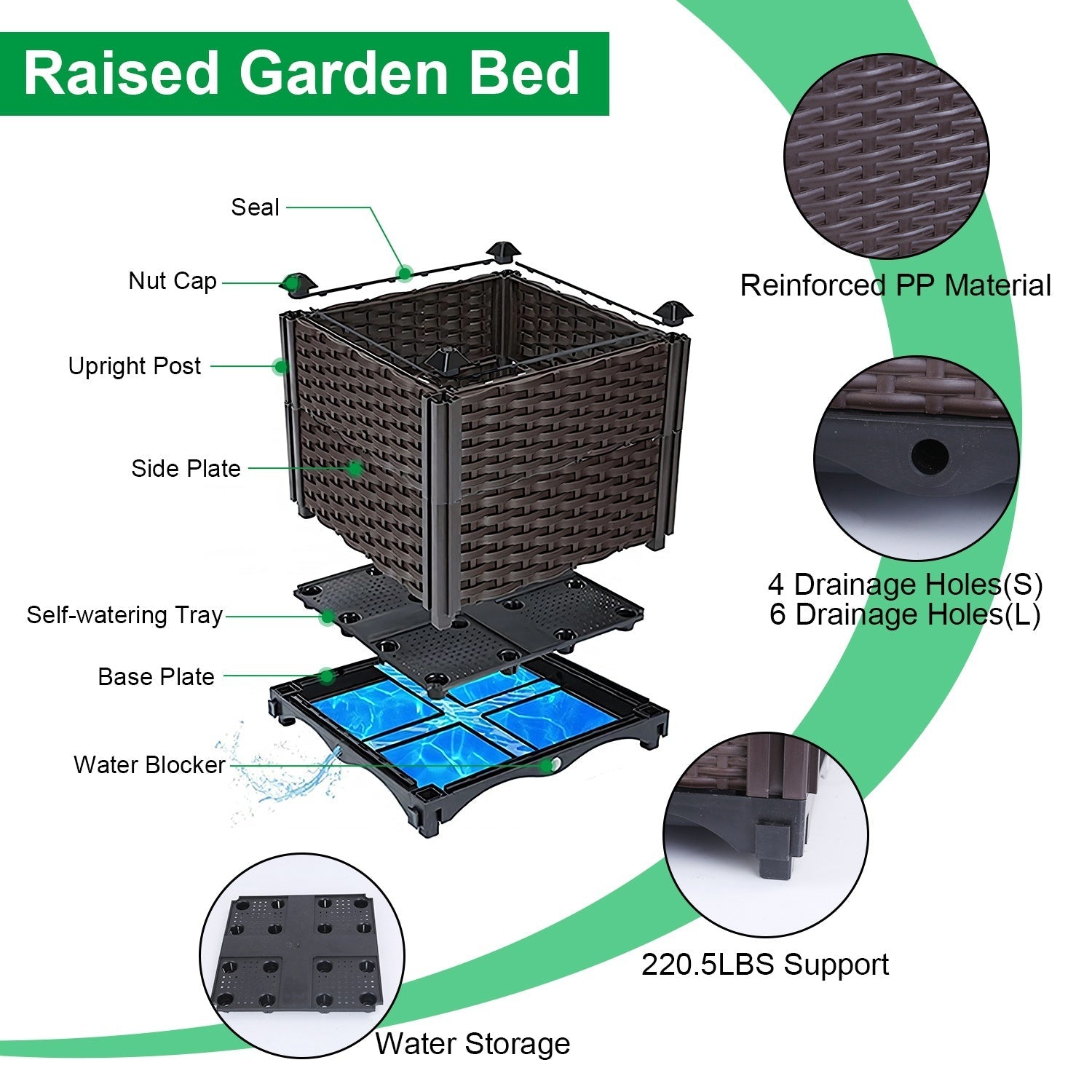 Elevated Garden Flowerpot For Outdoor Plants My Store