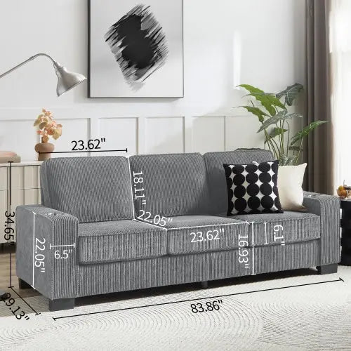 Fabric Modern Compressed Couch My Store