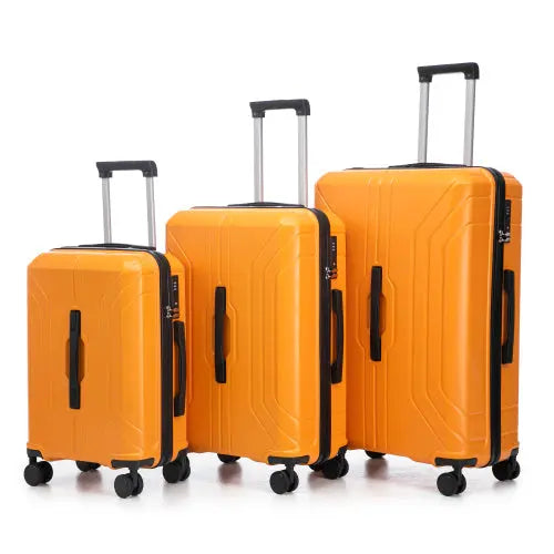 20  24  28  3 Pcs  Set In ABS Spinner Wheel Luggage Inkedjoy