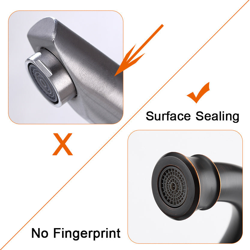 2-Handle 4-Inch Oil Rubbed Bronze Bathroom Faucet Ohberri