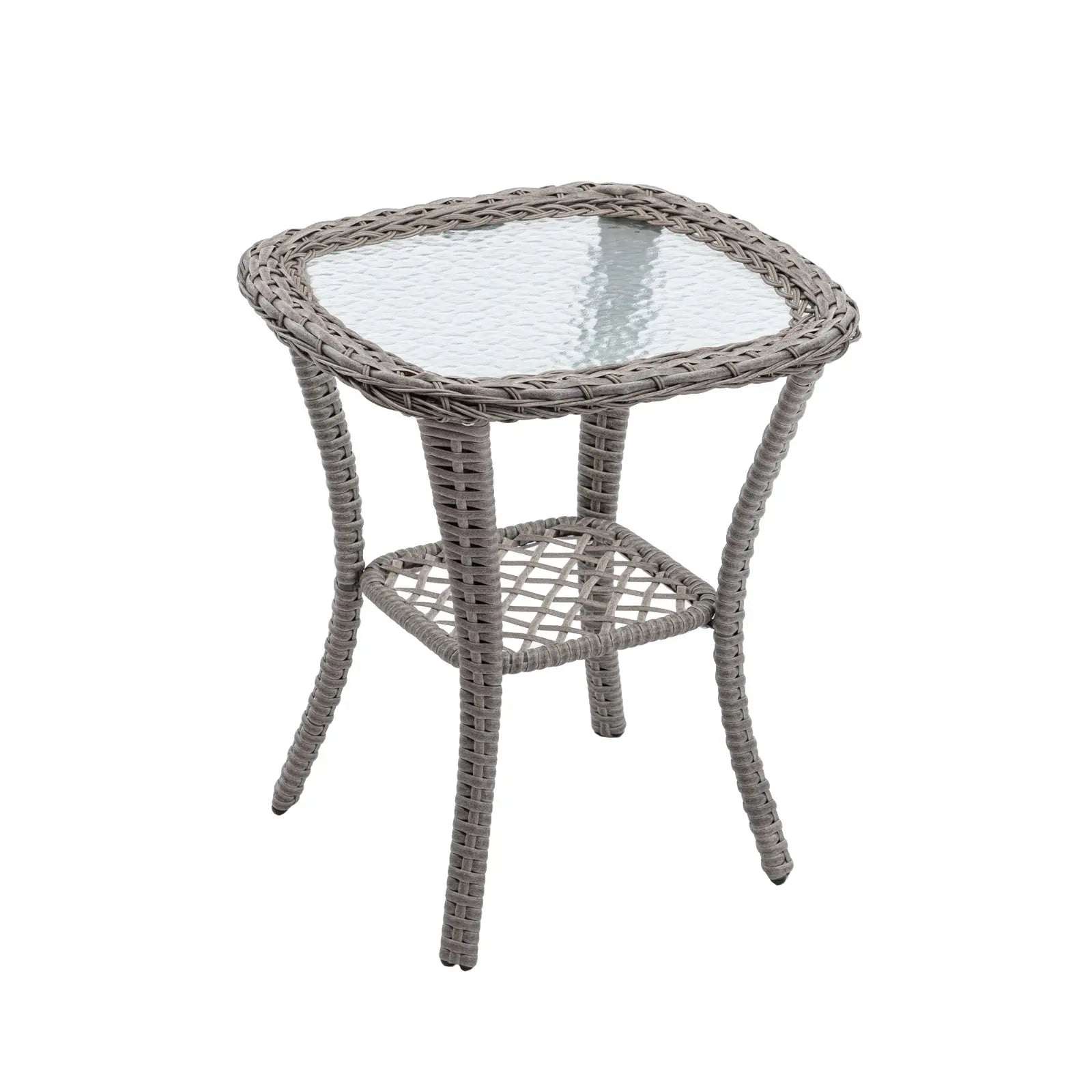 3pc Outdoor Swivel Rocker Chairs, 360  Rocking Patio Set With Thick Cushions My Store